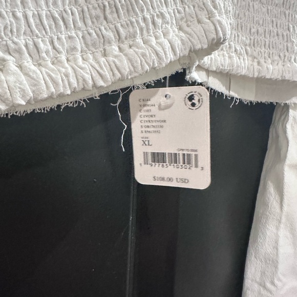 Free People Linen Top & Skirt Set White Size NWT, Both XL - Picture 3 of 5